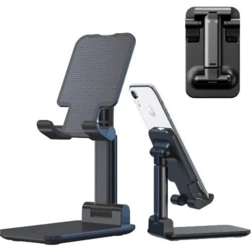 Foldable Desktop Phone Stand Black