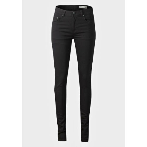 Ladies' 5-pocket Design High Waist Skinny Jeans - Black
