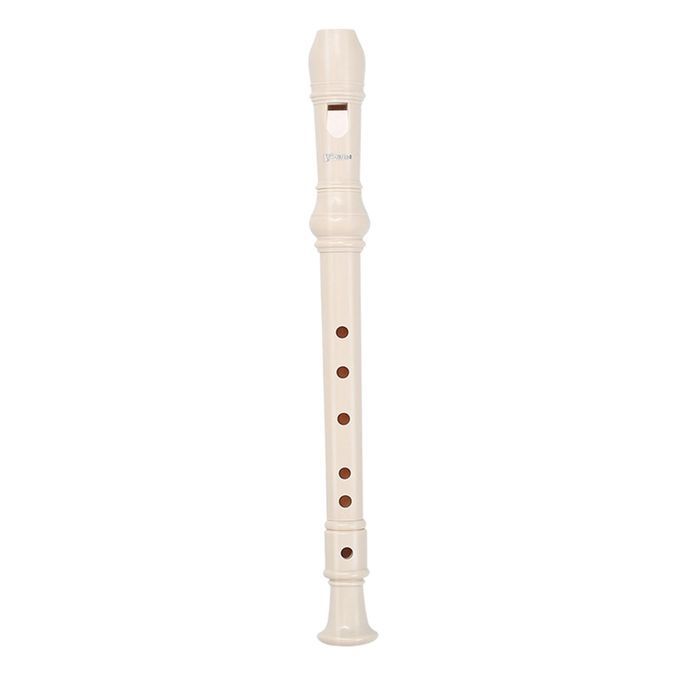 Soprano Recorder With Storage Bag Long Flute For Adults White 6 Hole