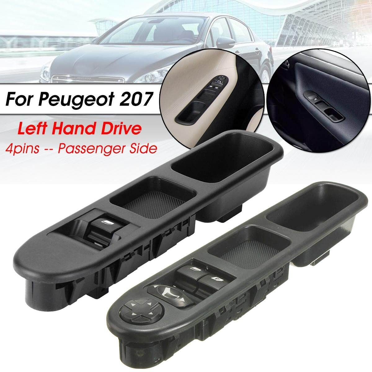 Left Hand Drive Side Passenger Electric Window Control Switch For Citroen C3 Picasso Peugeot 207