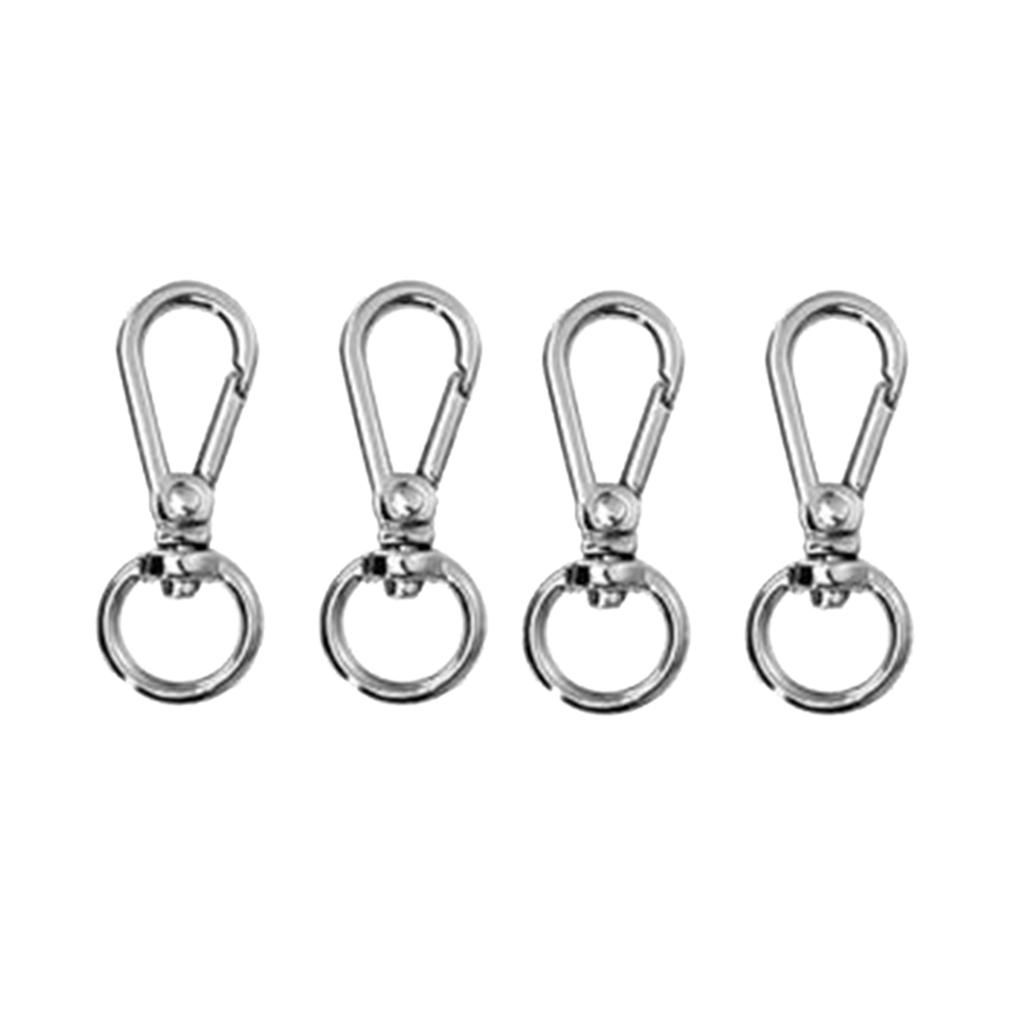 Metal Swivel Clasp Lanyard Snap Hook Lobsters Claw Clasp Silver