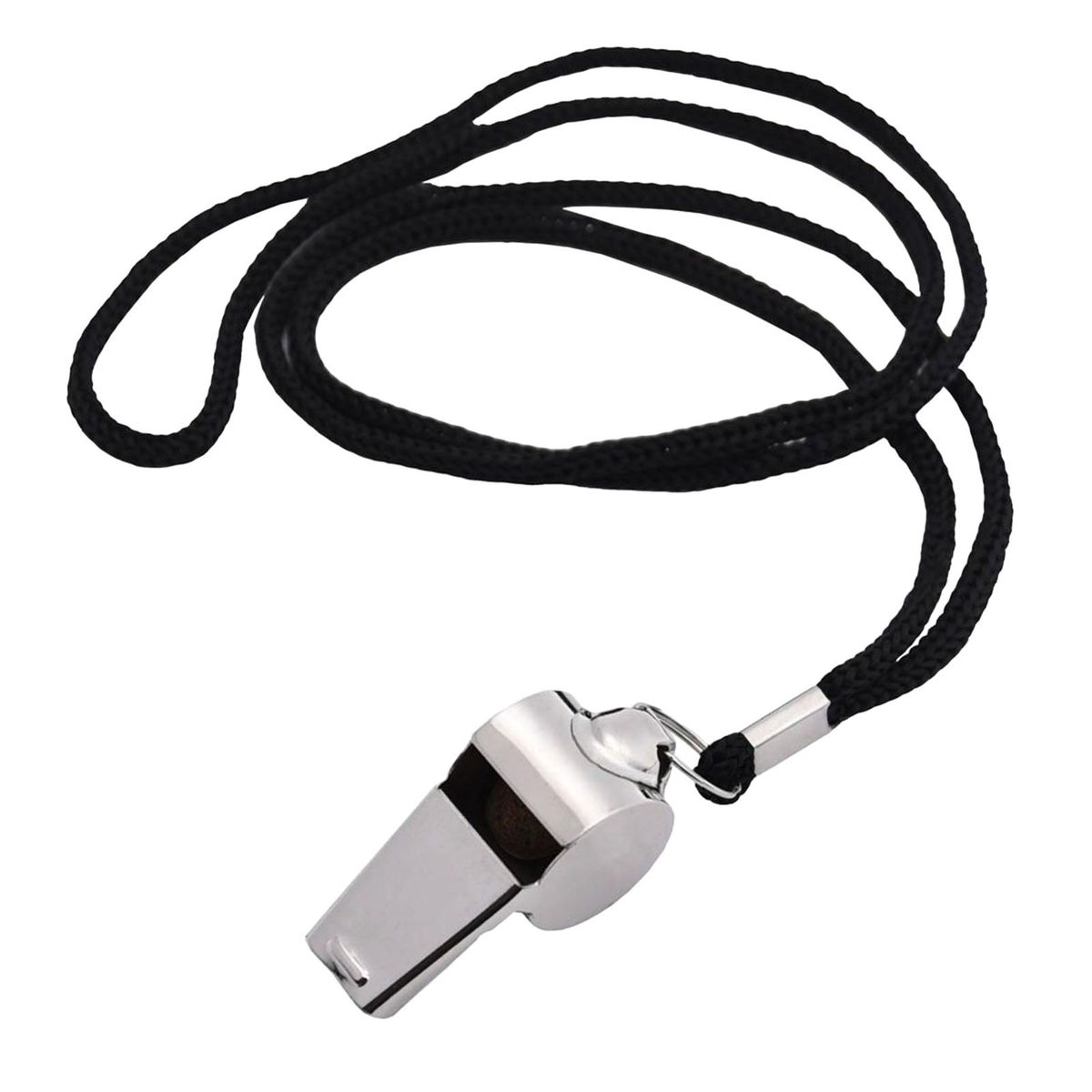 Loud Whistle Thunder Blast Referee Whistle Stainless Steel for Outdoor Silver