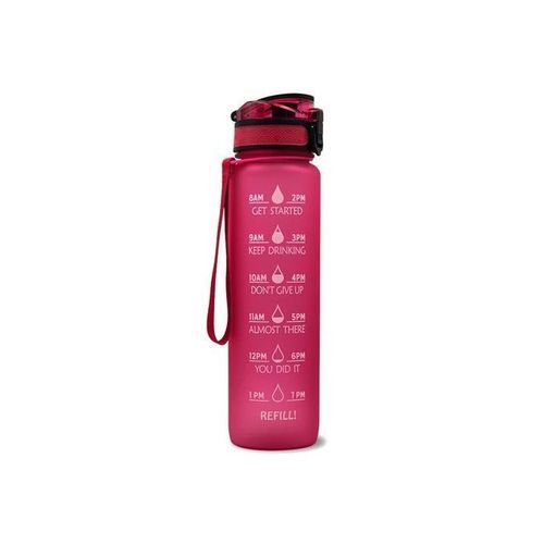 Sports Water Bottle With Time Marker BPA Free & Leak Proof