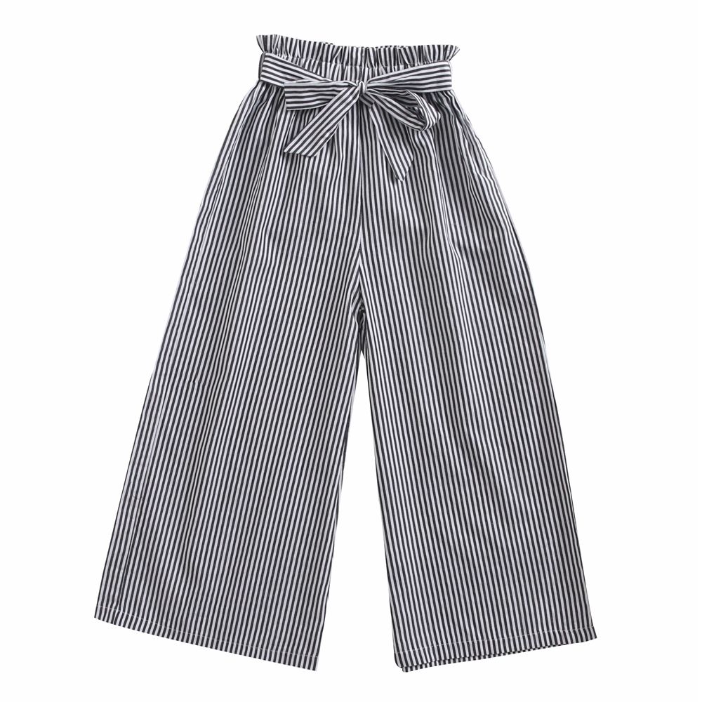 Stripe Girl Pants Kids Cotton Pant Soft Trousers For Girls