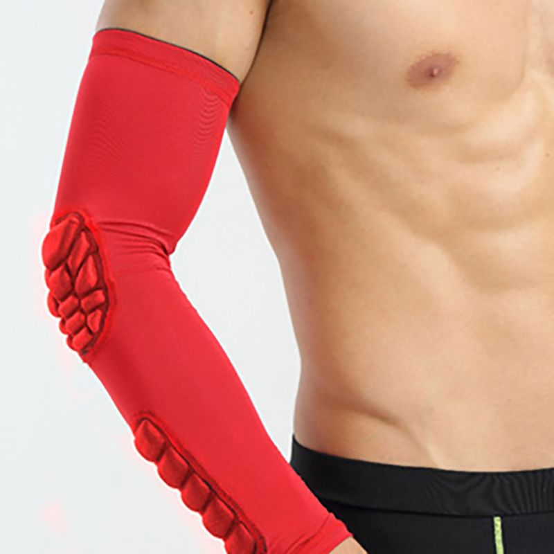 Support 1pc Elbow Sleeve FISHTAIL WHITE Arm Basketball Arm