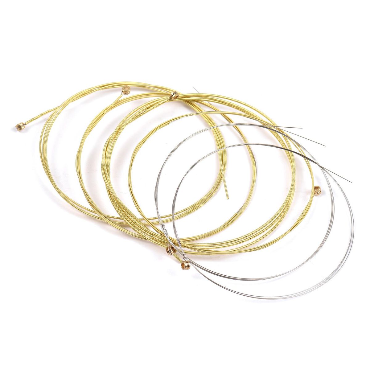 6 PCS Guitar Strings Acoustic Guitar Strings Steel Core Rust Proof Coated String for 6 String Guitar