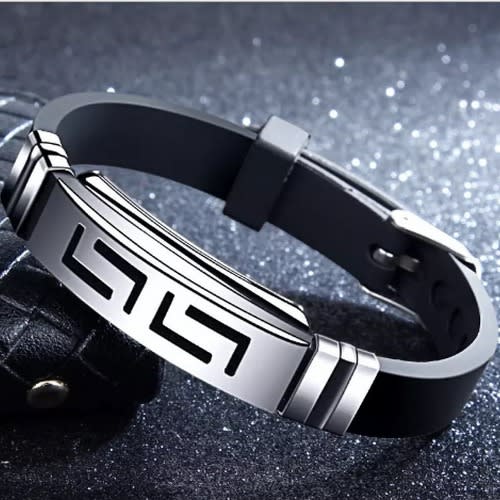 Men's Silicone Bracelet- Black
