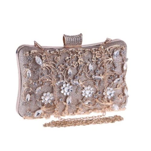Bridal Clutch Purse - Gold