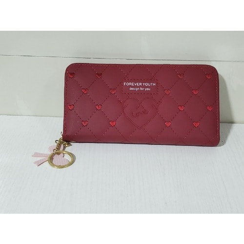 Women Leather Purse - Red