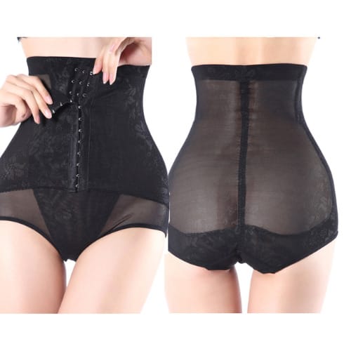 High Waist Tummy Control Bodyshaper Briefs - Black