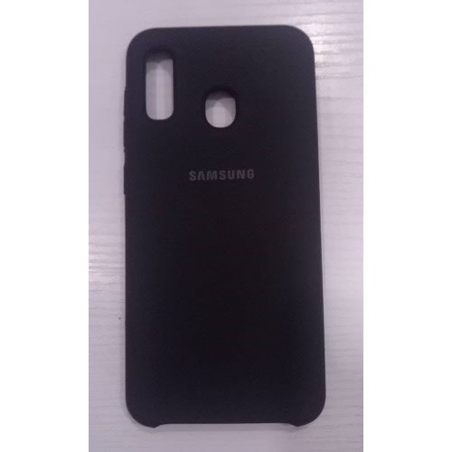 Silicone Back Case For Samsung Galaxy A30 & A20 - Black