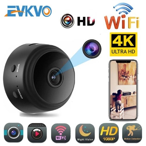 4k Mini Wifi Ip Camera Built-in Battery Cctv Wireless Micro Night Vision Home Monitor - 32GB