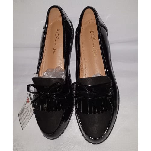 Ladies Office Flat Shoe With Italian Sole - Black
