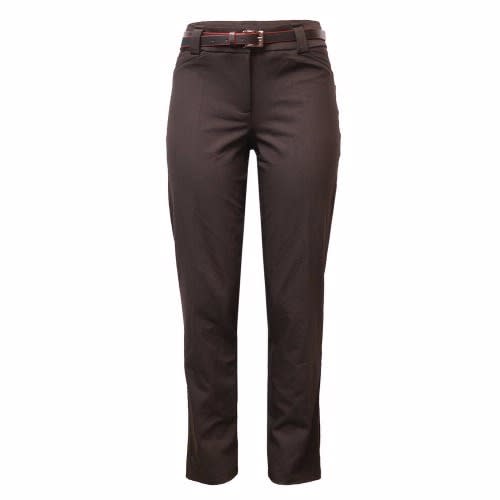 Ladies Corporate Straight Trouser - Coffee Brown