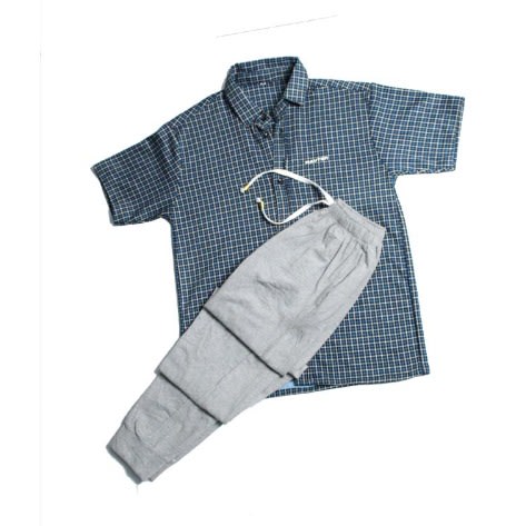 Mauton Unisex Shirt & Plain Light Grey Joggers - 2-in-1
