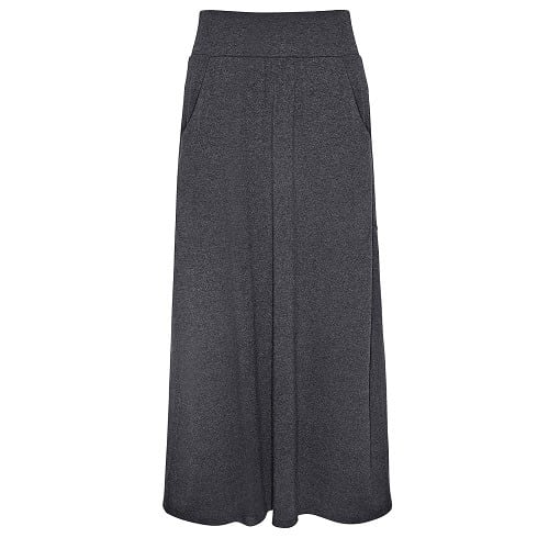 Pull On Jersey Maxi Skirt For Plus Size