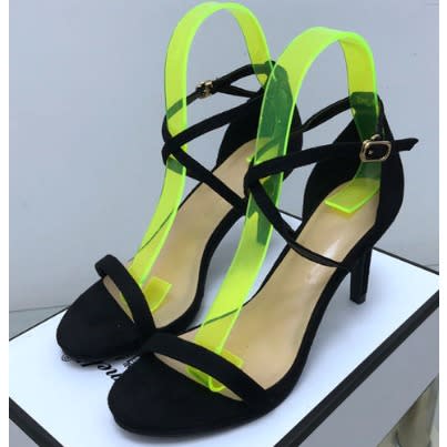 Ladies Sandal Heels- Black
