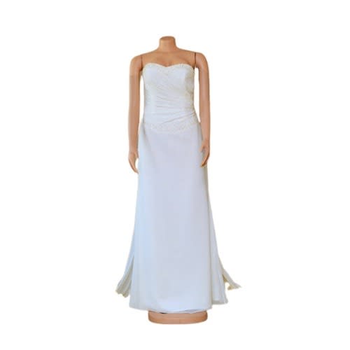 Trudy Lee Embellished Sequin And Bead Wedding Gown
