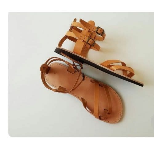 Female Brown Gladiator Sandals