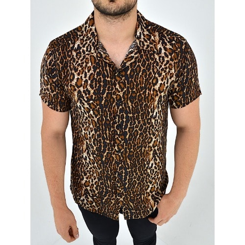 Men's Animal Skin Short Sleeve Shirts