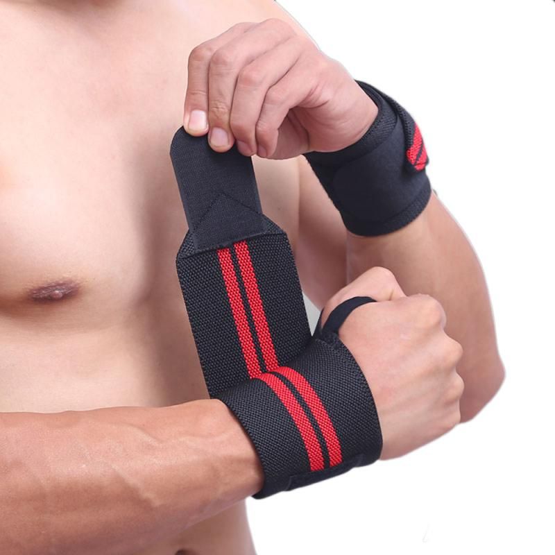 1Pcs Sports Weightlifting Wrist Support Fitness Training Gloves Weight Lifting Wrist Bands Ss Wraps Gym Weightlifting 9-A01