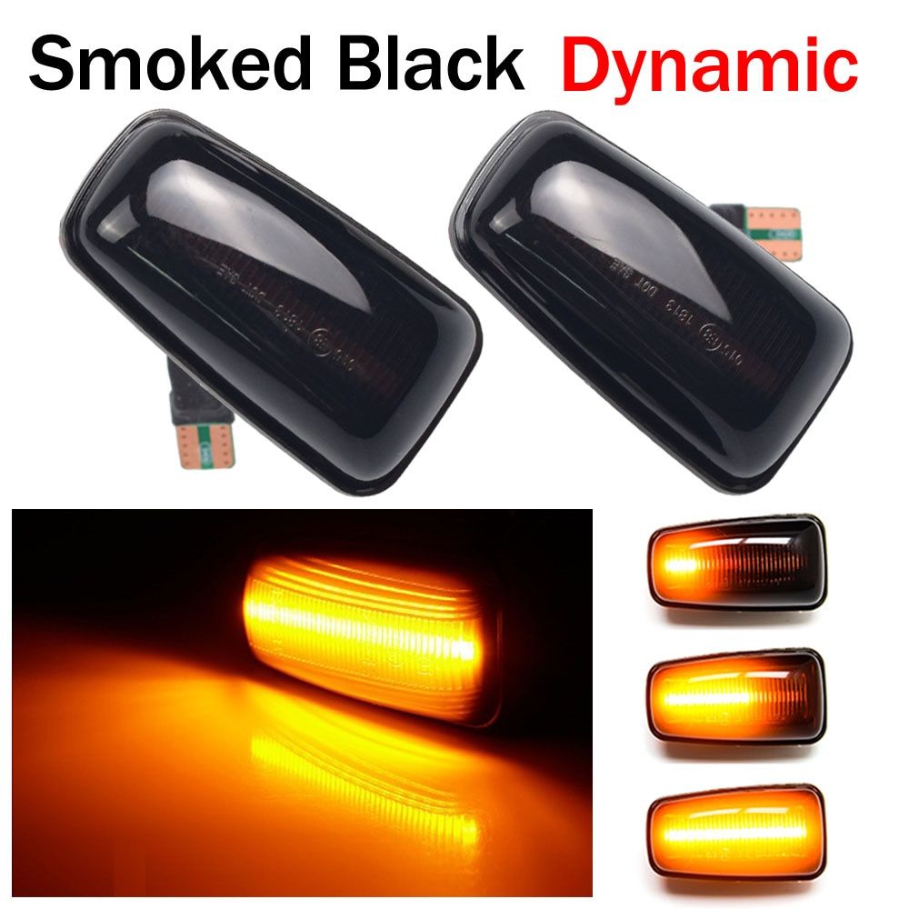 Flashing Car Turn Signal Lamps Side Marker Lights Lateral LED For Peugeot 306 106 406 806 Citroen
