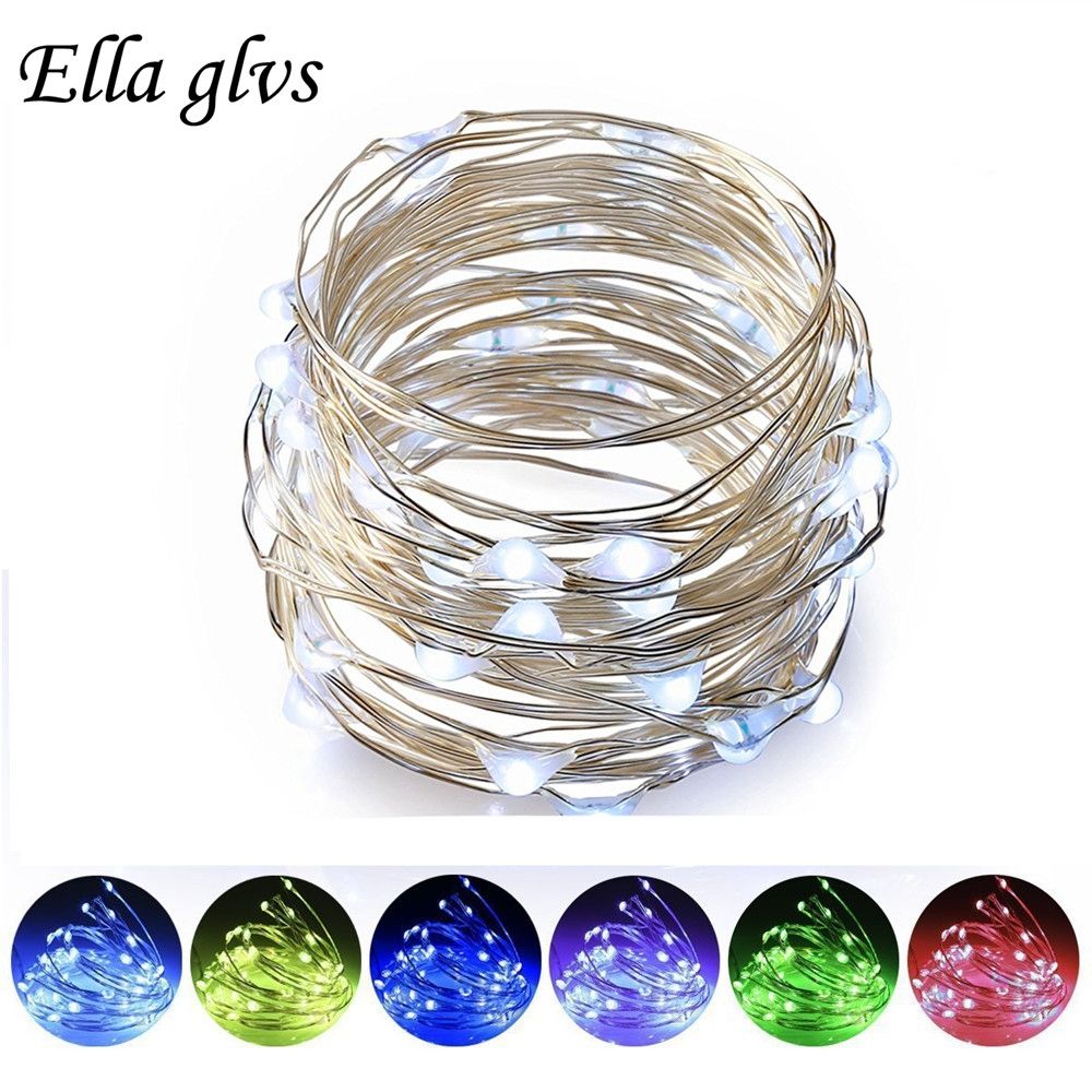 10M 5M 2M 1M 3XAA Battery LED String Lights For Xmas