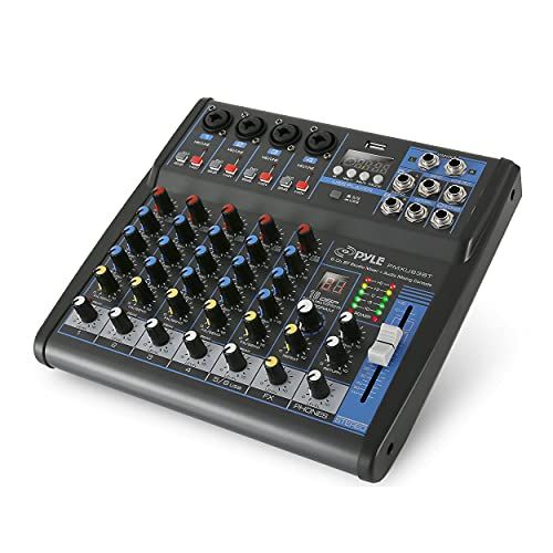 Pyle Professional Audio Mixer Sound Board Console  Desk Syst
