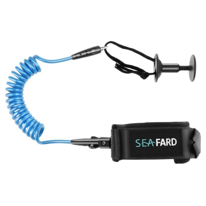 5ft Bodyboard Surfboard SUP Wrist Leash Leg Rope Coiled Cord Pad Blue