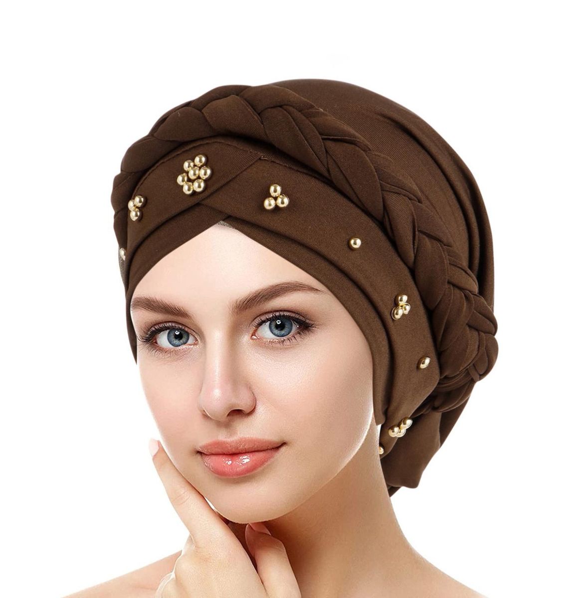 Wrap Cap BrHeadwear Headscarf Beaded Hat Turban Women Baseball Caps Sometimes Baseball Cap