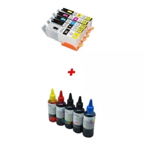Refillable Cartridge Set & The Refill Ink Set