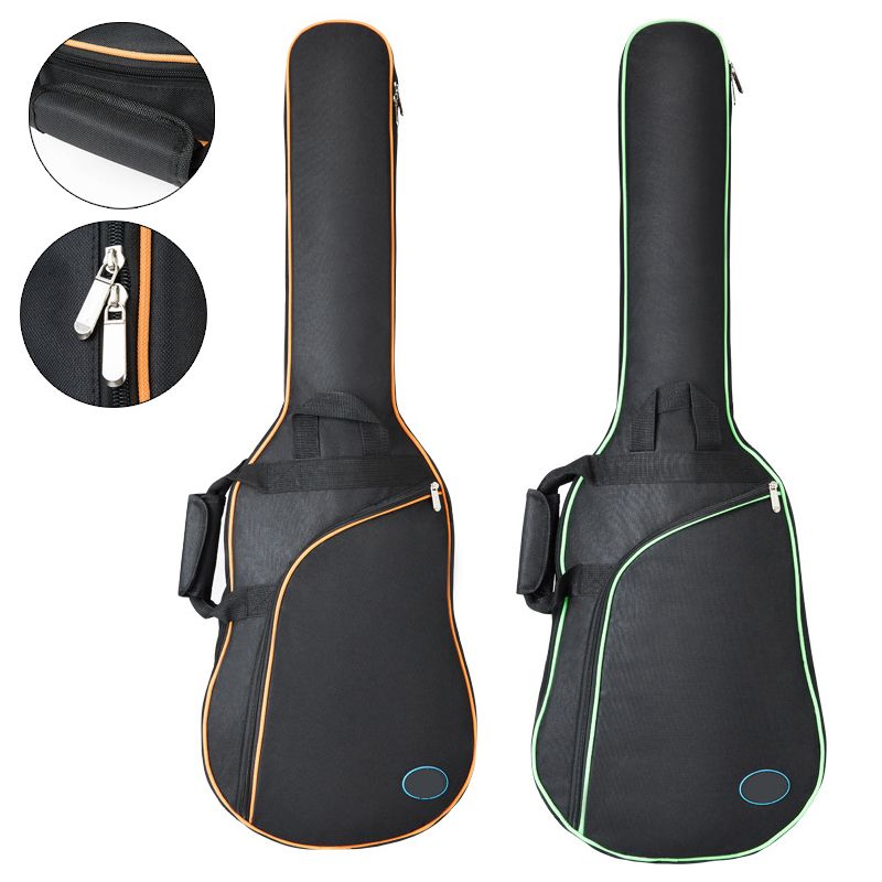 101x34x5cm Oxford Fabric Electric Guitar Case Colorful Edge Gig Bag Double Straps Pad