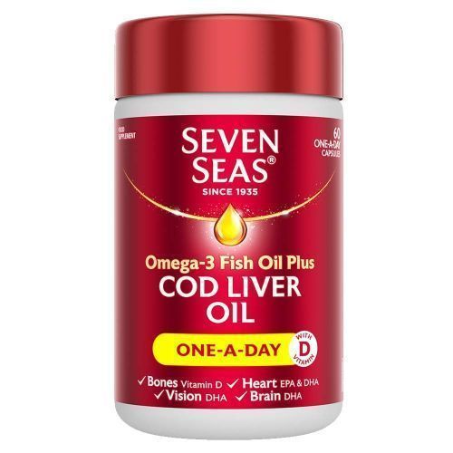 Seven SeasOmega-3 Fish Oil Plus Cod Liver Oil- 30 Capsules