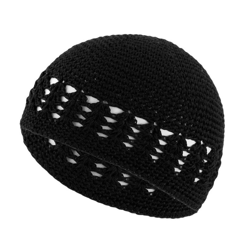 Wheat Ear Hats Kufi Hats Beanie Prayer Hats Prayer Cap Hairnet Pullover Hats Islamic Hand-crocheted Comfortable Women Men Muslim