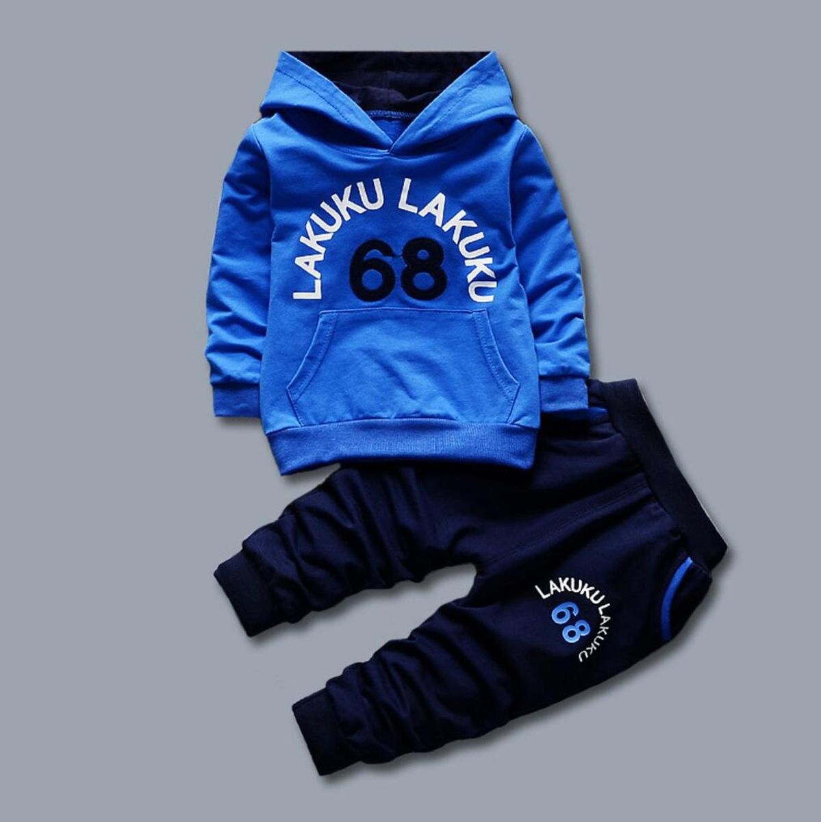 Baby Clothing Sets Children 2 3 4 5 6 Years Birthday Suit Boys Tracksuits Kids Sport Suits Hoodies Top +Pants 2pcs Set XYX(#blue)