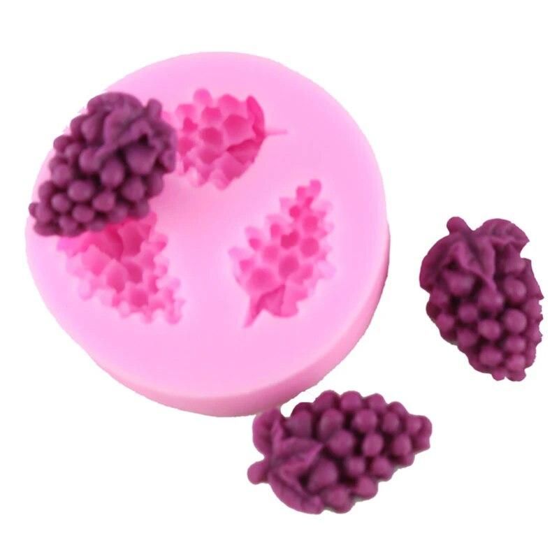 Fruit Grape Shaped Fondant Silicone Molds Cake Decorating Tools Sugar Chocolate DIY Baking Mold Decoration Cooking Tools SMJ04