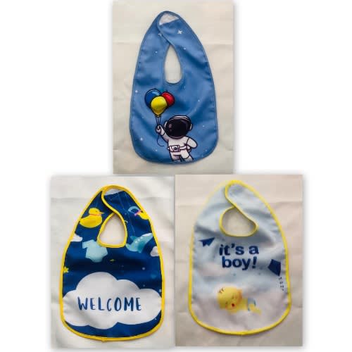 Cartoon Custom Branded Baby Bibs - 3 Pieces