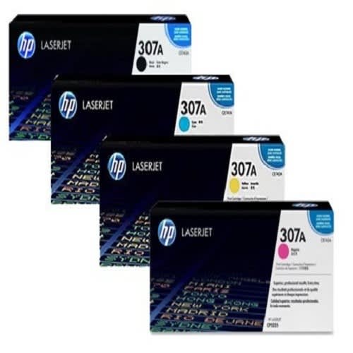 307a Laser Toner Cartridge Set Black Cyan Yellow Magenta For Cp5225a