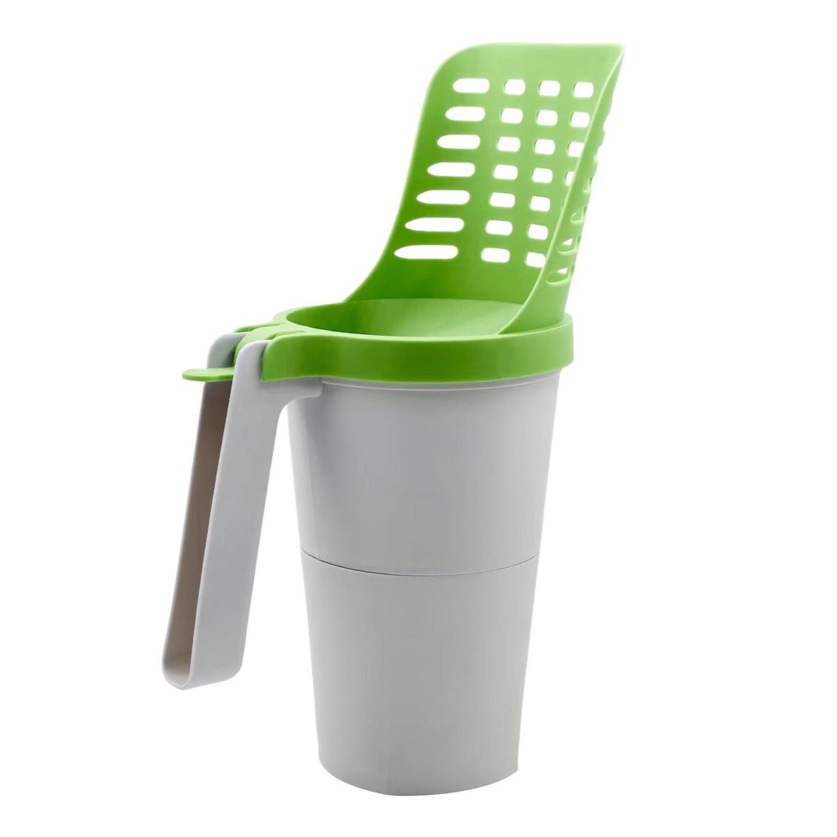 1 Set Cat Litter Scooper Pet Scooper Sifter Waste Bin with Garbage Bag Green