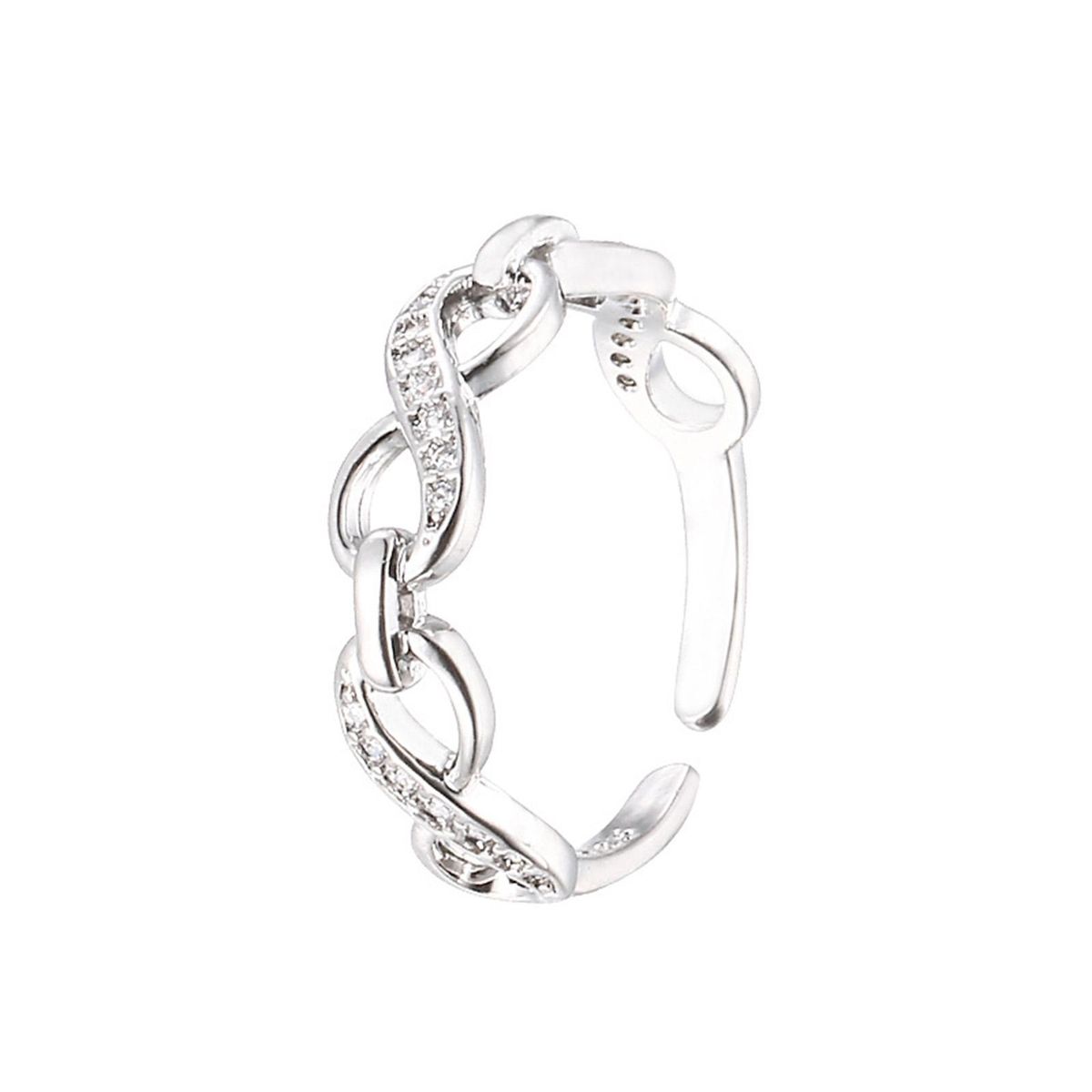 Ladies Ring Number 8 Infinity Love Finger Ring Fashion Jewelry Silver