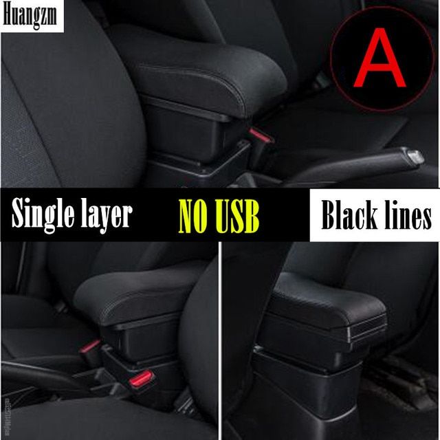 Car Arm Rest Storage Box For Toyota Yaris Vitz 2006-