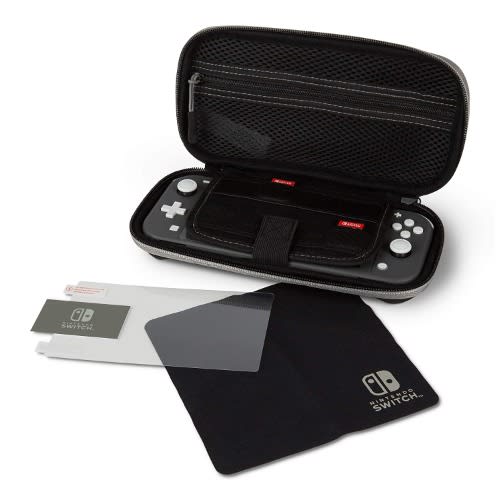 Switch Lite Carry Case + Screen Protector- Black