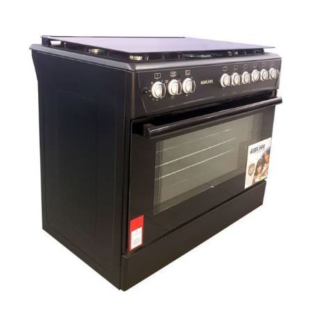 Standing Gas Cooker - 4 Gas Burners + 2Electric Burners - 90 X 60cm
