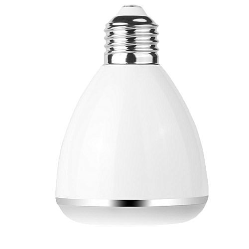 Bluetooth Smart LED Color Changing Light Lamp Bulb With Speaker(White) HT-S