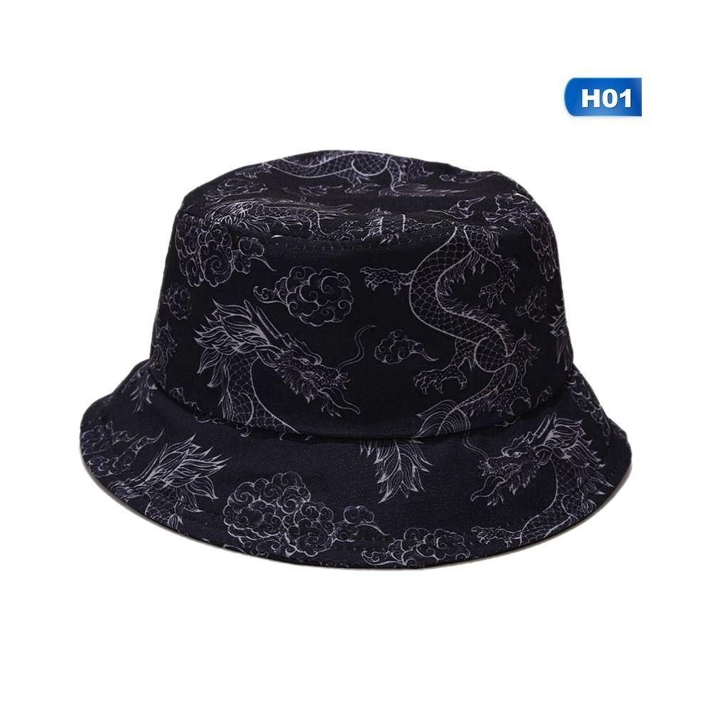 1PC Colorful Print Bucket Hat - Butterfly-dragon