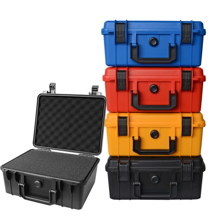 Plastic Tool Box With Handle, Locking Lid, Empty Box Pearl