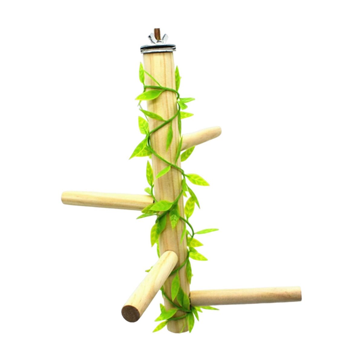Wood Stand Branch Paw Grinding Standing Climbing With Leaves