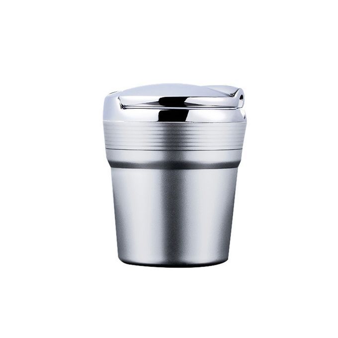 Car LED Light Ashtray Auto Travel  Ash-Silver