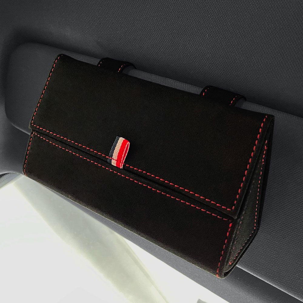 Sun Glasses Box Car Sun Visor Buckle Storage Case Ticket Clip Auto Accessories For Mercedes Benz