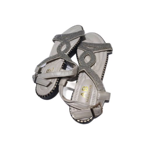 Rhinestone Sandals For Ladies- Off White